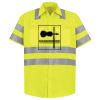 Men's High Visibility Safety Short Sleeve Work Shirt Thumbnail
