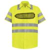 Men's High Visibility Safety Short Sleeve Work Shirt Thumbnail