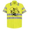 Men's High Visibility Safety Short Sleeve Work Shirt Thumbnail