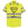 Men's High Visibility Safety Short Sleeve Work Shirt Thumbnail