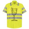 Men's High Visibility Safety Short Sleeve Work Shirt Thumbnail