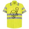 Men's High Visibility Safety Short Sleeve Work Shirt Thumbnail