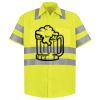 Men's High Visibility Safety Short Sleeve Work Shirt Thumbnail