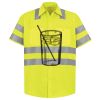 Men's High Visibility Safety Short Sleeve Work Shirt Thumbnail