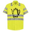 Men's High Visibility Safety Short Sleeve Work Shirt Thumbnail