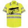 Men's High Visibility Safety Short Sleeve Work Shirt Thumbnail