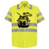 Men's High Visibility Safety Short Sleeve Work Shirt Thumbnail