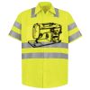 Men's High Visibility Safety Short Sleeve Work Shirt Thumbnail
