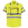 Men's High Visibility Safety Short Sleeve Work Shirt Thumbnail
