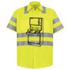 Men's High Visibility Safety Short Sleeve Work Shirt Thumbnail