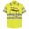 Men's High Visibility Safety Short Sleeve Work Shirt Thumbnail