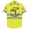 Men's High Visibility Safety Short Sleeve Work Shirt Thumbnail