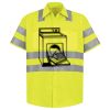 Men's High Visibility Safety Short Sleeve Work Shirt Thumbnail