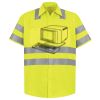 Men's High Visibility Safety Short Sleeve Work Shirt Thumbnail