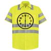 Men's High Visibility Safety Short Sleeve Work Shirt Thumbnail