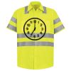 Men's High Visibility Safety Short Sleeve Work Shirt Thumbnail