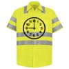 Men's High Visibility Safety Short Sleeve Work Shirt Thumbnail