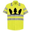 Men's High Visibility Safety Short Sleeve Work Shirt Thumbnail