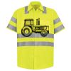 Men's High Visibility Safety Short Sleeve Work Shirt Thumbnail