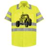 Men's High Visibility Safety Short Sleeve Work Shirt Thumbnail