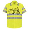 Men's High Visibility Safety Short Sleeve Work Shirt Thumbnail
