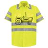 Men's High Visibility Safety Short Sleeve Work Shirt Thumbnail