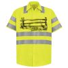 Men's High Visibility Safety Short Sleeve Work Shirt Thumbnail