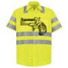 Men's High Visibility Safety Short Sleeve Work Shirt Thumbnail