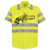 Men's High Visibility Safety Short Sleeve Work Shirt Thumbnail