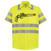 Men's High Visibility Safety Short Sleeve Work Shirt Thumbnail