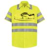 Men's High Visibility Safety Short Sleeve Work Shirt Thumbnail