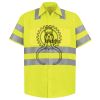 Men's High Visibility Safety Short Sleeve Work Shirt Thumbnail