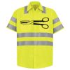 Men's High Visibility Safety Short Sleeve Work Shirt Thumbnail