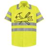 Men's High Visibility Safety Short Sleeve Work Shirt Thumbnail