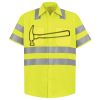 Men's High Visibility Safety Short Sleeve Work Shirt Thumbnail