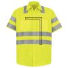 Men's High Visibility Safety Short Sleeve Work Shirt Thumbnail