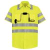 Men's High Visibility Safety Short Sleeve Work Shirt Thumbnail
