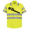 Men's High Visibility Safety Short Sleeve Work Shirt Thumbnail