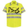 Men's High Visibility Safety Short Sleeve Work Shirt Thumbnail