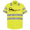 Men's High Visibility Safety Short Sleeve Work Shirt Thumbnail