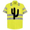 Men's High Visibility Safety Short Sleeve Work Shirt Thumbnail