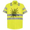 Men's High Visibility Safety Short Sleeve Work Shirt Thumbnail