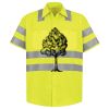 Men's High Visibility Safety Short Sleeve Work Shirt Thumbnail