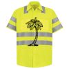 Men's High Visibility Safety Short Sleeve Work Shirt Thumbnail