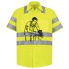Men's High Visibility Safety Short Sleeve Work Shirt Thumbnail