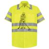 Men's High Visibility Safety Short Sleeve Work Shirt Thumbnail