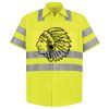 Men's High Visibility Safety Short Sleeve Work Shirt Thumbnail