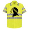 Men's High Visibility Safety Short Sleeve Work Shirt Thumbnail