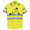 Men's High Visibility Safety Short Sleeve Work Shirt Thumbnail