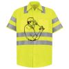 Men's High Visibility Safety Short Sleeve Work Shirt Thumbnail